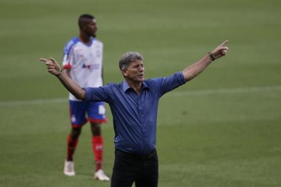  PORTO ALEGRE, RS, BRASIL - 06.01.2020 - O Grêmio recebe o Bahia nesta quarta-feira (6), na Arena, em Porto Alegre, em jogo válido pela 28ª rodada do Campeonato Brasileiro. (Foto: Isadora Neumann/Agencia RBS)<!-- NICAID(14684938) -->