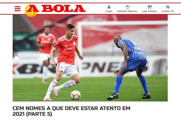 Reprodução / Jornal A Bola