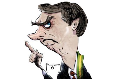  Caricatura do presidente Jair Bolsonaro, feita por Gilmar Fraga para ilustrar a seção Frases da Semana, na superedição de Zero Hora públicada em 9 e 10 de janeiro de 2021 - VERSÃO ONLINE<!-- NICAID(14686578) -->