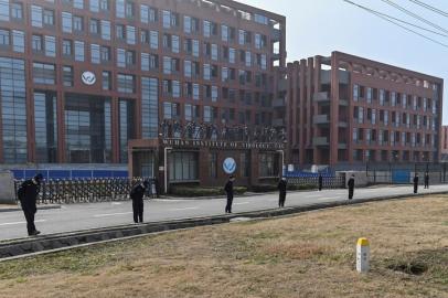 This general view shows the Wuhan Institute of Virology in Wuhan, in Chinas central Hubei province on February 3, 2021, as members of the World Health Organization (WHO) team investigating the origins of the COVID-19 coronavirus, visit. (Photo by Hector RETAMAL / AFP)<!-- NICAID(14705635) -->