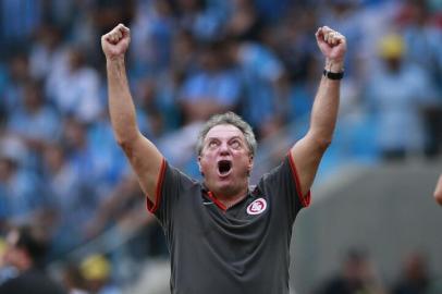 PORTO ALEGRE, RS, BRASIL, 30-03-2014:Campeonato Gaúcho - primeiro jogo da final (Gre-Nal 400), Grêmio x Inter na Arena.(Foto:Diego Vara/Agência RBS)Técnico Abel Braga<!-- NICAID(10359862) -->