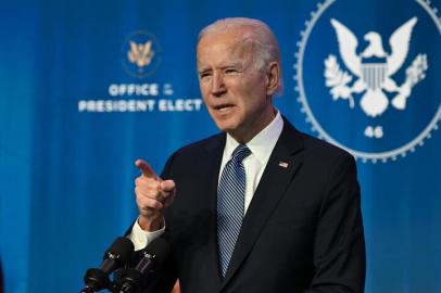 US President-elect Joe Biden speaks at The Queen theater in Wilmington, Delaware on January 7, 2021, to announce key nominees for the Justice Department. - US President-elect Joe Biden called the US Capitol protests one of darkest days in US history. (Photo by JIM WATSON / AFP)Editoria: POLLocal: WilmingtonIndexador: JIM WATSONSecao: politics (general)Fonte: AFPFotógrafo: STF<!-- NICAID(14686106) -->