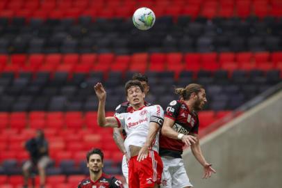 RIO DE JANEIRO, RJ, BRASIL - 21.02.2021 - O Inter visita o Flamengo neste domingo, no Estádio do Maracanã, pela 37ª rodada do Campeonato Brasileiro. (Foto: Jefferson Botega/Agencia RBS)Indexador: Jeff Botega<!-- NICAID(14719326) -->