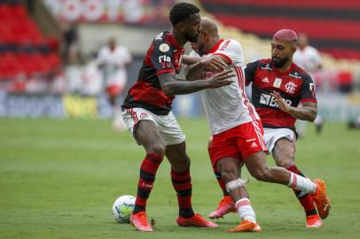 RIO DE JANEIRO, RJ, BRASIL - 21.02.2021 - O Inter visita o Flamengo neste domingo, no Estádio do Maracanã, pela 37ª rodada do Campeonato Brasileiro. (Foto: Jefferson Botega/Agencia RBS)Indexador: Jeff Botega<!-- NICAID(14719355) -->