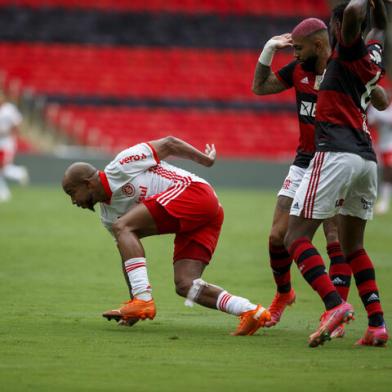 RIO DE JANEIRO, RJ, BRASIL - 21.02.2021 - O Inter visita o Flamengo neste domingo, no Estádio do Maracanã, pela 37ª rodada do Campeonato Brasileiro. (Foto: Jefferson Botega/Agencia RBS)Indexador: Jeff Botega<!-- NICAID(14719359) -->