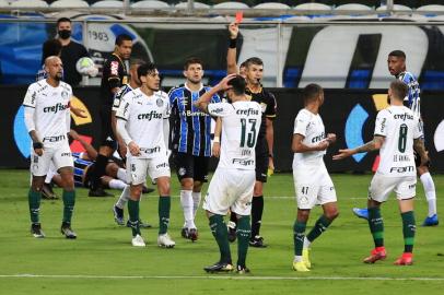 PORTO ALEGRE, RS, BRASIL, 28/02/2021- Grêmio x Palmeiras: jogo de ida da final da Copa do Brasil. Foto: André Ávila / Agencia RBS<!-- NICAID(14724693) -->