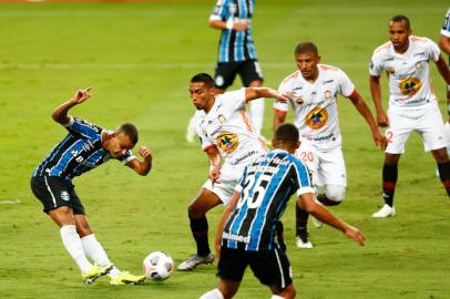 PORTO ALEGRE, RS, BRASIL - 10/03/2021 - Partida entre Grêmio e Ayacucho, válida pela segunda fase preliminar da Libertadores, na Arena. Foto: Marco Favero / Agencia RBS<!-- NICAID(14732635) -->