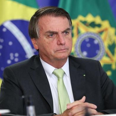 Jair Bolsonaro durante reunião virtual