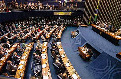 Galeria de imagens - Renan Calheiros acusado fraude - Construtora Mendes Júnior - 28/05/2007  - Plenário do Senado assiste a discurso do presidente da Casa, Renan Calheiros (PMDB-AL) 