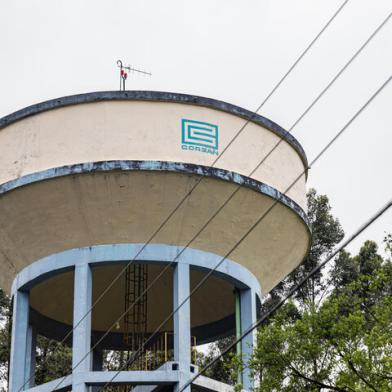 Santa Cruz do Sul, RS, BRASIL, 17/09/2019: Foto genérica de um reservatório da corsan. Bola ao centro sobre a corsan: reservatórios da Corsan em Santa Cruz do Sul. Cidade sofre com falta de água. (Foto: Omar Freitas / Agência RBS)<!-- NICAID(14252664) -->