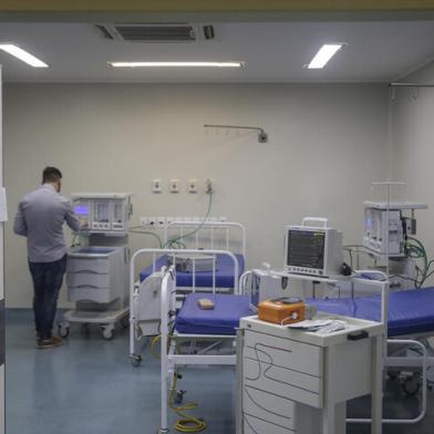 GUAÍBA, RS, BRASIL - 2020.07.20 - O Hospital Berço Farroupilha terá inicialmente 40 leitos, sendo 10 UTIs e 30 leitos clínicos. Todos os leitos serão usados para casos de coronavírus, porém, depois que passar a pandemia, os leitos serão automaticamente utilizados para qualquer tipo de enfermidade. O hospital será de baixa e média complexidades. (Foto: ANDRÉ ÁVILA/ Agência RBS)Indexador: Andre Avila<!-- NICAID(14548993) -->