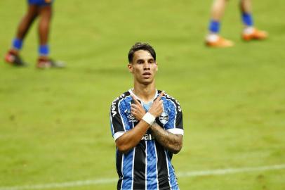 PORTO ALEGRE, RS, BRASIL,  28/03/2021- Grêmio x Pelotas: jogo da sétima rodada do Gauchão. Foto: Marco Favero / Agencia RBS<!-- NICAID(14745090) -->