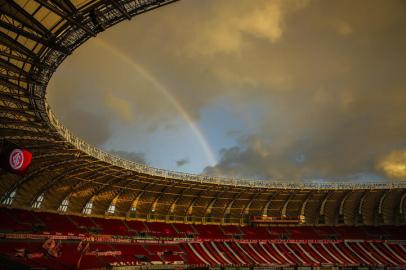 PORTO ALEGRE, RS, BRASIL - 31.03.2021 - O Inter recebe o São José no Estádio Beira-Rio, em confronto válido pela oitava rodada do Campeonato Gaúcho. (Foto: Marco Favero/Agencia RBS)<!-- NICAID(14747647) -->