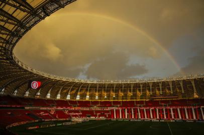 PORTO ALEGRE, RS, BRASIL - 31.03.2021 - O Inter recebe o São José no Estádio Beira-Rio, em confronto válido pela oitava rodada do Campeonato Gaúcho. (Foto: Marco Favero/Agencia RBS)<!-- NICAID(14747646) -->