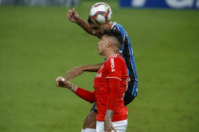 PORTO ALEGRE, RS, BRASIL - 03.04.2021 - Grêmio e Inter se enfrentam na Arena pela nona rodada do Campeonato Gaúcho. (Foto: Jefferson Botega/Agencia RBS)Indexador: Jeff Botega<!-- NICAID(14749798) -->