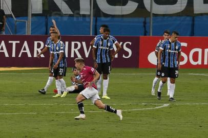 PORTO ALEGRE, RS, BRASIL - 14.04.2021 - O Grêmio recebe o Independiente del Valle em Porto Alegre, em duelo válido pelo jogo de volta da terceira fase da Libertadores. (Foto: Lauro Alves/Agencia RBS)<!-- NICAID(14758061) -->