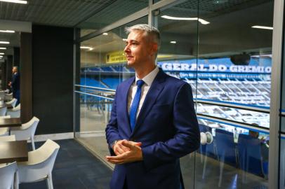 Gremio x La EquidadRS - FUTEBOL/CONMEBOL SULAMERICANA 2021 /GREMIO X LA EQUIDAD - ESPORTES - Tiago Nunes, novo técnico do Gremio, acompanha a partida entre Gremio e La Equidad disputada na noite desta quinta-feira, na Arena do Gremio, valida pela Sulamericana 2021. FOTO: LUCAS UEBEL/GREMIO FBPAEditoria: SPOIndexador: Lucas UebelSecao: futebolFonte: Gremio.netFotógrafo: Gremio x La Equidad<!-- NICAID(14764598) -->