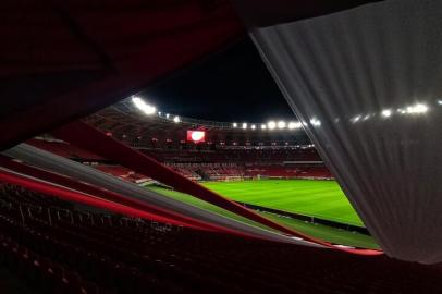 PORTO ALEGRE, RS, BRASIL - 27.04.2021 - O Inter recebe o Deportivo Táchira-VEN no Beira-Rio pela segunda rodada da fase de grupos da Libertadores. (Foto: Félix Zucco/Agencia RBS)<!-- NICAID(14768170) -->