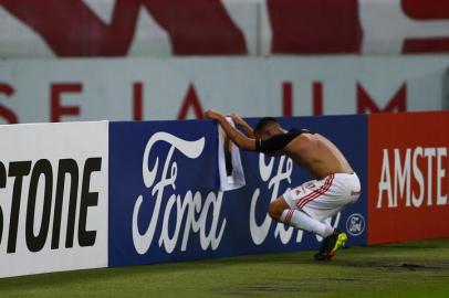 ORTO ALEGRE, RS, BRASIL - 27.04.2021 - O Inter recebe o Deportivo Táchira-VEN no Beira-Rio pela segunda rodada da fase de grupos da Libertadores. (Foto: Félix Zucco/Agencia RBS)<!-- NICAID(14768303) -->