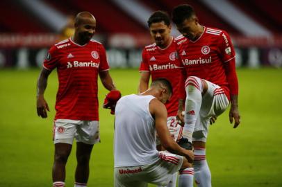 ORTO ALEGRE, RS, BRASIL - 27.04.2021 - O Inter recebe o Deportivo Táchira-VEN no Beira-Rio pela segunda rodada da fase de grupos da Libertadores. (Foto: Félix Zucco/Agencia RBS)<!-- NICAID(14768300) -->