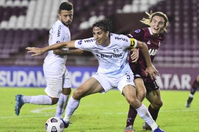 LANÚS, ARGENTINA - 29.04.2021 - O Grêmio visita o Lanús na Argentina, pela fase de grupos da Copa Sul-Americana.<!-- NICAID(14770464) -->