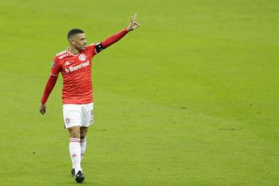 PORTO ALEGRE, RS, BRASIL - 05.05.2021 - O Inter enfrenta o Olimpia-PAR pela terceira rodada da fase de grupos da Libertadores. (Foto: Marco Favero/Agencia RBS)<!-- NICAID(14775443) -->