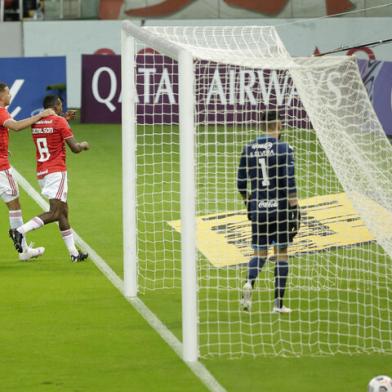 PORTO ALEGRE, RS, BRASIL - 05.05.2021 - O Inter enfrenta o Olimpia-PAR pela terceira rodada da fase de grupos da Libertadores. (Foto: Marco Favero/Agencia RBS)<!-- NICAID(14775528) -->