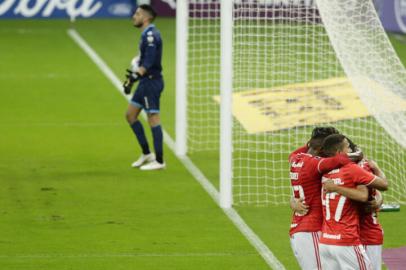 PORTO ALEGRE, RS, BRASIL - 05.05.2021 - O Inter enfrenta o Olimpia-PAR pela terceira rodada da fase de grupos da Libertadores. (Foto: Marco Favero/Agencia RBS)<!-- NICAID(14775574) -->