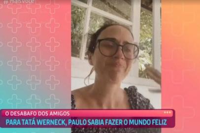 Tatá Werneck se emociona em homenagem a Paulo Gustavo<!-- NICAID(14777036) -->