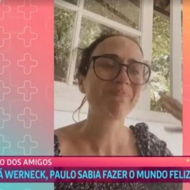 Tatá Werneck se emociona em homenagem a Paulo Gustavo<!-- NICAID(14777036) -->