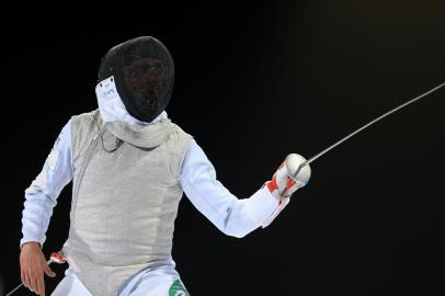 O gaúcho Guilherme Toldo (esgrima) durante os Jogos Pan-Americanos de Lima 2019.<!-- NICAID(14774287) -->