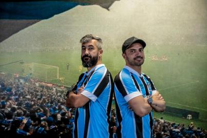 PORTO ALEGRE, RS, BRASIL - 14/05/2021 - Douglas e Falcão projetam parceria na final da Liga das Américas de Futebol 7. (Foto: Marco Favero/Agencia RBS)<!-- NICAID(14784044) -->