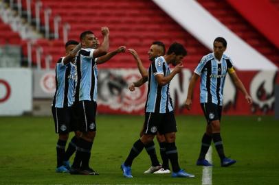 PORTO ALEGRE, RS, BRASIL - 16.05.2021 - O Inter recebe o Grêmio no Beira-Rio em jogo válido pela final do Campeonato Gaúcho 2021. (Foto: Félix Zucco/Agencia RBS)<!-- NICAID(14784622) -->