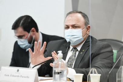 Comissão Parlamentar de Inquérito da Pandemia (CPIPANDEMIA) realiza continuação do depoimento do ex-ministro da Saúde.À mesa, ex-ministro da Saúde, general Eduardo Pazuello.<!-- NICAID(14788417) -->