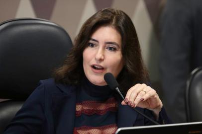 Senadora Simone Tebet é eleita presidente da Comissao de Constituição e Justiça do Senado