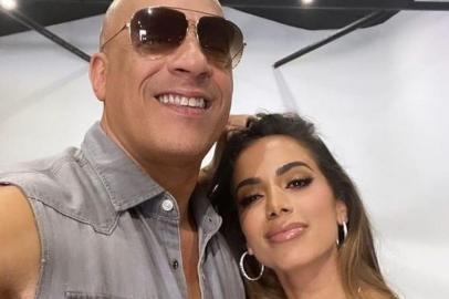 Anitta posa com Vin Diesel após confirmar música na trilha de Velozes e Furiosos 9<!-- NICAID(14799866) -->