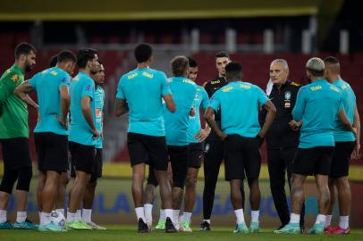 04/06/2021 - Treino da Seleção Brasileira no Beira-rio. Lucas Figueiredo/CBFIndexador: Lucas Figueiredo/CBF<!-- NICAID(14801152) -->