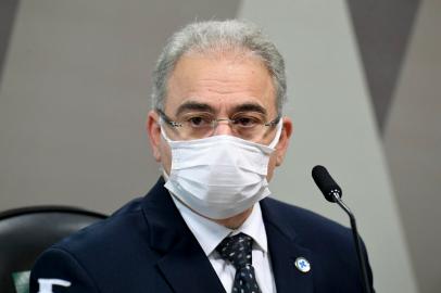 ComissÃ£o Parlamentar de InquÃ©rito da Pandemia (CPIPANDEMIA) realiza oitiva do ministro de Estado da SaÃºde.A CPI da Pandemia ouve, pela segunda vez, o ministro da SaÃºde. O depoimento desta terÃ§a-feira (8) foi antecipado pelos senadores depois que o Brasil decidiu sediar a Copa AmÃ©rica e apÃ³s o depoimento da mÃ©dica infectologista na quarta-feira (2). O ministro deverÃ¡ falar sobre sua autonomia no cargo. Ã mesa, ministro de Estado da SaÃºde, Marcelo Queiroga. Foto: Jefferson Rudy/AgÃªncia SenadoLocal: BrasÃ­liaIndexador: Jefferson RudyFonte: AgÃªncia SenadoFotógrafo: jr <!-- NICAID(14803624) -->