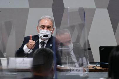 Ministro da Saúde Marcelo Queiroga presta segundo depoimento à CPI da Covid<!-- NICAID(14803976) -->