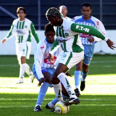 Juventude X Paysandu, jogo válido pela série A do Campeonato Brasileiro e realizado no Estádio Alfredo Jaconi. Na foto Diogo<!-- NICAID(1015192) -->