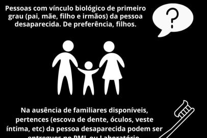 Começa na próxima semana mutirão para coleta de DNA de pessoas desaparecidas no Brasil<!-- NICAID(14806539) -->