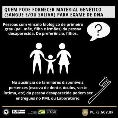 Começa na próxima semana mutirão para coleta de DNA de pessoas desaparecidas no Brasil<!-- NICAID(14806539) -->