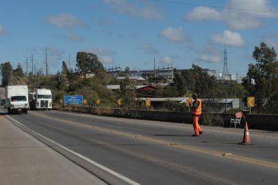 CAXIAS DO SUL, RS, BRASIL (07/07/2021)Matéria sobre projeto de novos pedágios na Serra. Obras RS 122 km 80. (Antonio Valiente/Agência RBS)<!-- NICAID(14828141) -->