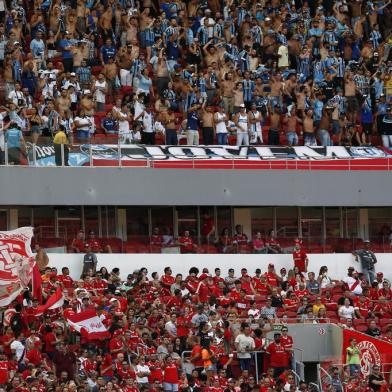 PORTO ALEGRE, RS, BRASIL,15/02/2020- Gre-Nal 423, válido pela semifinal do primeiro turno do Gauchão. (FOTOGRAFO: MATEUS BRUXEL / AGENCIA RBS)<!-- NICAID(14420508) -->