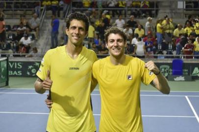 Marcelo Demoliner e Marcelo Melo, dupla brasileira no Tênis Olímpico<!-- NICAID(14840534) -->