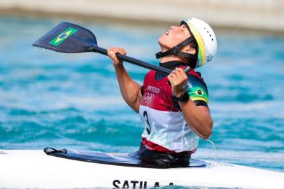 Ana Sátila disputa final de canoagem C1 em Tóquio<!-- NICAID(14847715) -->