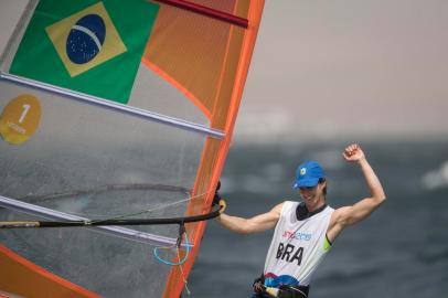 09.08.2019 - Jogos Pan-Americanos Lima 2019 - Lima (PER) - MEDAL RACE - Disputa de medalhas na Vela em Paracas. Na foto a brasileira Patricia Freitas medalha de ouro na competição de 49FX . Foto: ©Jonne Roriz/COBLocal: LimaFonte: Jonne Roriz/COB<!-- NICAID(14200264) -->