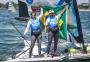 Martine Grael e Kahena Kunze conquistam a medalha de ouro na vela 49er FX