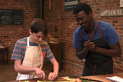 ABE, filme do diretor Fernando Grostein Andrade com Noah Schnapp e Seu Jorge<!-- NICAID(14851582) -->