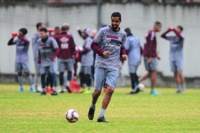 15/07/2021. Treino do Caxias no CT. O Caxias está disputando a série D do Campeonato Brasileiro. Zagueiro Thiago Sales. (Porthus Junior/Agência RBS)Indexador:                                 <!-- NICAID(14836101) -->